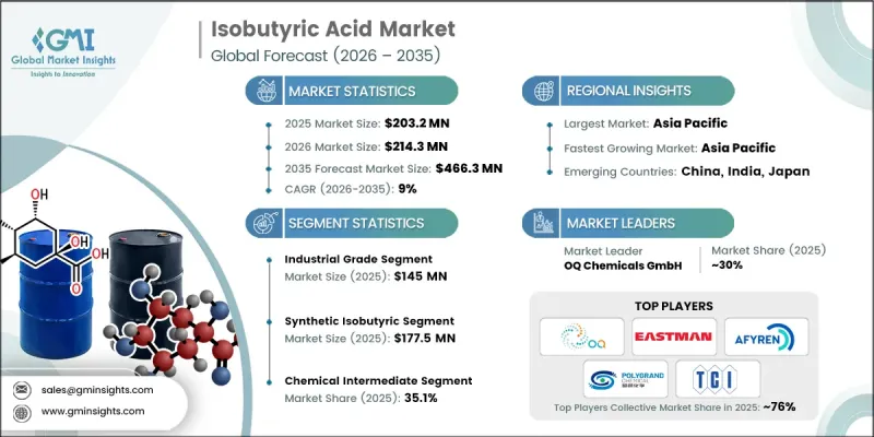 Isobutyric Acid Market - IMG1