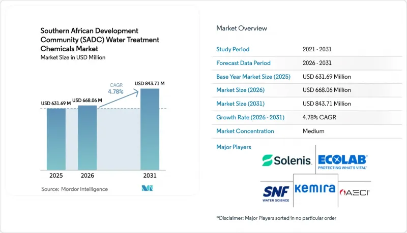 Southern African Development Community (SADC) Water Treatment Chemicals - Market - IMG1