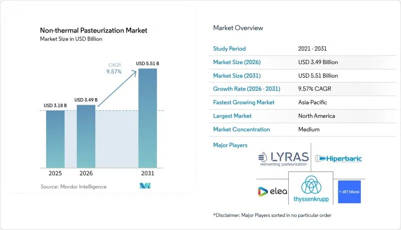 Non-thermal Pasteurization - Market - IMG1