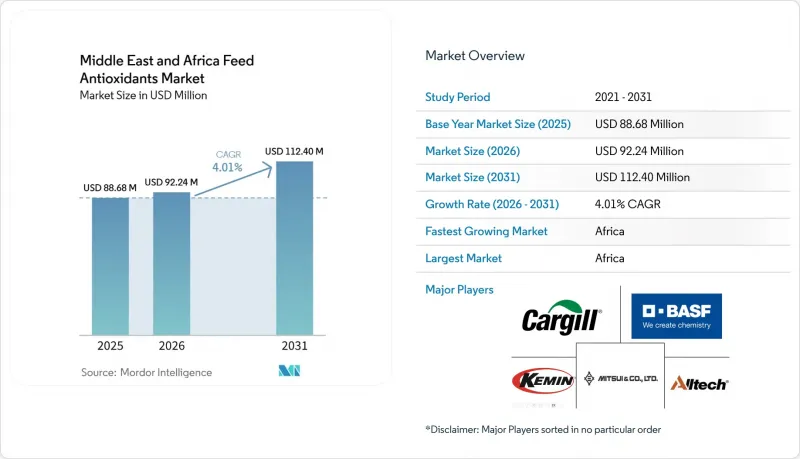 Middle East and Africa Feed Antioxidants - Market - IMG1