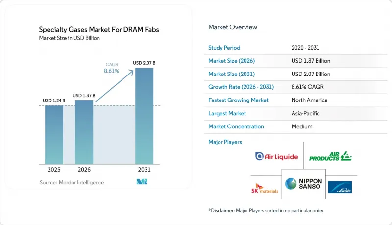 Specialty Gases  For DRAM Fabs - Market - IMG1