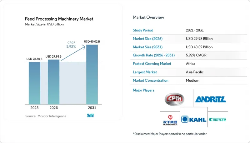 Feed Processing Machinery - Market - IMG1