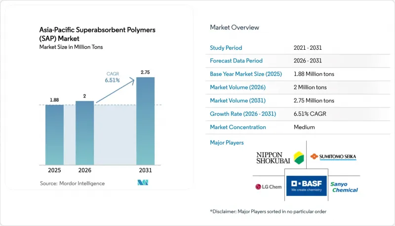 Asia-Pacific Superabsorbent Polymers (SAP) - Market - IMG1
