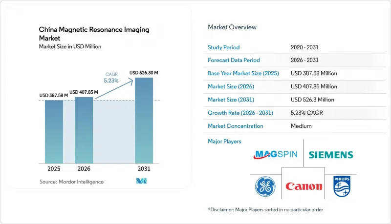 China Magnetic Resonance Imaging - Market - IMG1