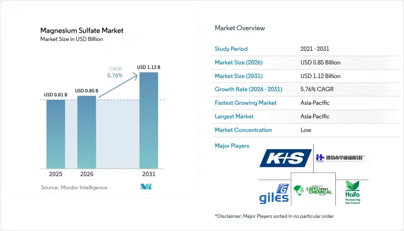 Magnesium Sulfate - Market - IMG1