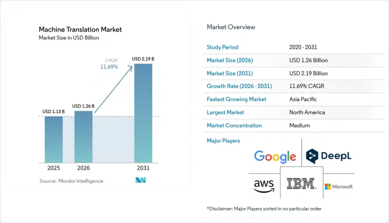 Machine Translation - Market - IMG1