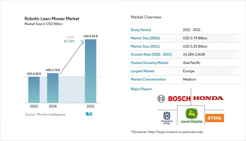 Robotic Lawn Mower - Market - IMG1