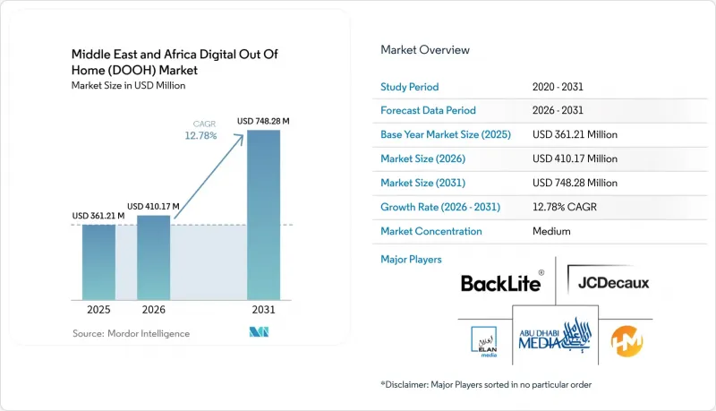 Middle East And Africa Digital Out Of Home (DOOH) - Market - IMG1