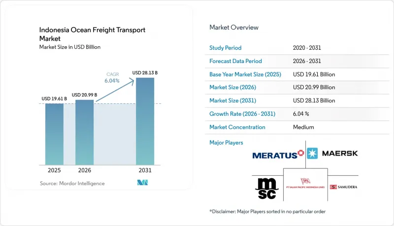 Indonesia Ocean Freight Transport - Market - IMG1