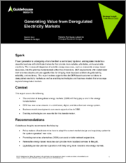 Generating Value from Deregulated Electricity Markets