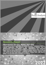 Metabolomics Services Market by Area of Application (Biomarker Discovery, Personalized Medicine, Disease Diagnostics, Drug Discovery and Toxicological Testing), Type of Metabolomics Service(s) Offered