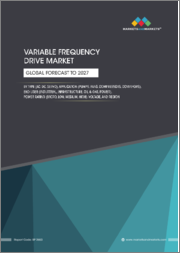 Variable Frequency Drive Market by Type (AC, DC, Servo), Application (Pumps, Fans, Compressors, Conveyors), End User (Industrial, Infrastructure, Oil & Gas, Power), Power Rating (Micro, Low, Medium, High), Voltage and Region - Global Forecast to 2027
