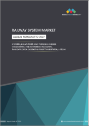 Railway System Market by System Type (Auxiliary Power, HVAC, Propulsion, On-board Vehicle Control, Train Information & Train Safety), Transit Type, Application (Passenger & Freight Transportation), & Region - Global Forecast to 2027