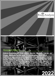 Adeno-Associated Viral Vector Market - Focus on Drugs, Manufacturers & Technologies by Type of Therapy, Type of Gene Delivery Method Used, Target Therapeutic Area, & Geographical Regions: Industry Trends & Global Forecasts, 2022-2035