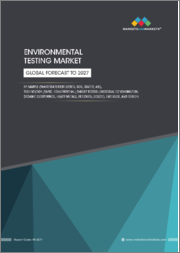 Environmental Testing Market by Sample (Wastewater/Effluent, Soil, Water, Air), Technology (Rapid, conventional), Target Tested (Microbial Contamination, Organic Compounds, Heavy Metals, Residues, Solids), End Users and Region - Global Forecast to 2027