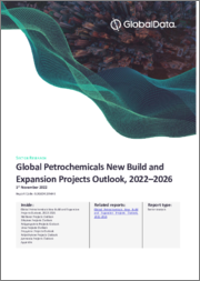 Petrochemicals New Build and Expansion Projects Analysis by Type and Commodity, Development Stage, Key Countries, Region and Forecasts, 2022-2026