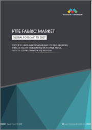 PTFE Fabric Market by Type (PTFE Coated Fabric, Nonwoven Fabric, PTFE Fiber- Made Fabric), End-Use Industry (Food, Construction, Filtration, Medical), and Region (North America, Europe, APAC, South America, and MEA) - Global Forecast to 2027