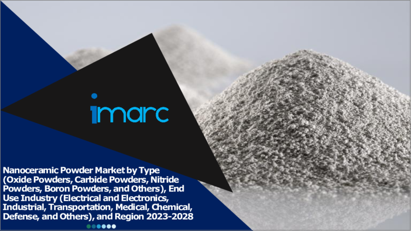 Nanoceramic Powder Market by Type (Oxide Powders, Carbide Powders, Nitride Powders, Boron Powders, and Others), End Use Industry (Electrical and Electronics, Industrial, Transportation, Medical, Chemical, Defense, and Others), and Region 2023-2028