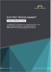 Electric Trucks Market by Propulsion (BEV, PHEV & FCEV), Type (Light-Duty Trucks, Medium-Duty Trucks & Heavy-Duty Trucks), Range, Battery Type, Battery Capacity, Level of Automation, End User, GVWR & Region - Global Forecast to 2030