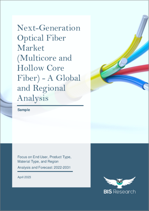 Next-Generation Optical Fiber Market (Multicore and Hollow Core Fiber) - A Global and Regional Analysis: Focus on End User, Product Type, Material Type, and Region - Analysis and Forecast, 2022-2031