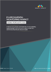 Environmental Monitoring Market by Product Type (Sensors, Indoor Monitors, Outdoor Monitors), Sampling Method (Continuous, Active, Passive, Intermittent), Component, Application, End User, and Region - Global Forecast to 2030