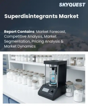Superdisintegrants Market Size, Share, and Growth Analysis, By Product Type (Croscarmellose Sodium, Crospovidone (Polyplasdone)), By Formulation / Dosage Form, By Therapeutic Area, By End User, By Region - Industry Forecast 2026-2033