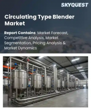 Circulating Type Blender Market Size, Share, and Growth Analysis, By Blender Type (Batch Circulating Blenders, Continuous Circulating Blenders), By Capacity, By Application, By End User, By Operation, By Region - Industry Forecast 2026-2033